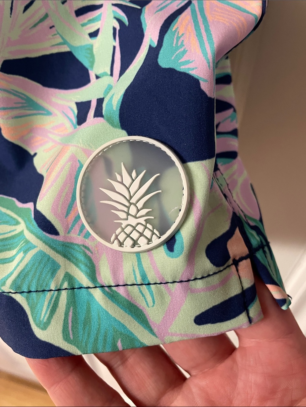 Chubbies The Night Faunas stretch swim trunks tropical leaf print men’s large - Picture 5 of 15